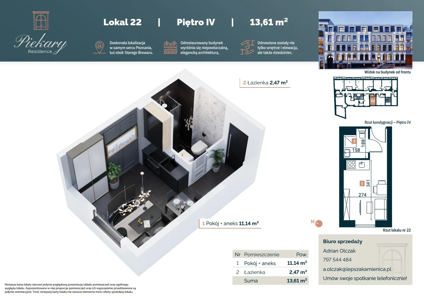 RZUT LOKALU M22 - PIEKARY RESIDENCE